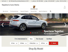 Tablet Screenshot of napletonporscherockford.com